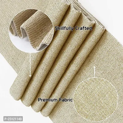 CASA-NEST Permium Clothes Table Runner , Size = 12x36 inch , Sold Color Jute Matieral Table Runner (Beige)-thumb2