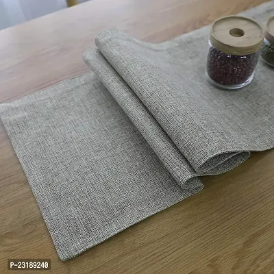 CASA-NEST Jute Table Runner with Backing Heat Resistant Dining Table Runner for Dining Table Wedding Party, 12 x 60 inches(Natural Linen)-thumb2