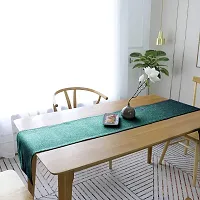 CASA-NEST Jute Table Runner with Backing Heat Resistant Dining Table Runner for Dining Table Wedding Party, 12 x 60 inches(Green)-thumb2