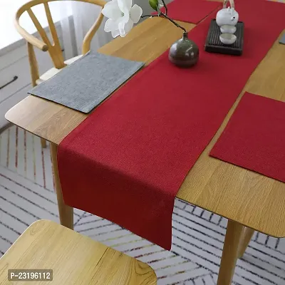 CASA-NEST Jute Table Runner with Backing Heat Resistant Dining Table Runner for Dining Table Wedding Party, 12 x 72 inches(Red) RUNNERBIG