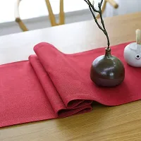 CASA-NEST Jute Table Runner with Backing Heat Resistant Dining Table Runner for Dining Table Wedding Party, 12 x 72 inches(Red) RUNNERBIG-thumb2