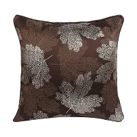 CASA-NEST Premium Silk Cotton Digital Cushion Cover,Set of 5 Pcs,Bed Cushion/Decorative Sofa Cushion (12X12, Brown)-thumb1