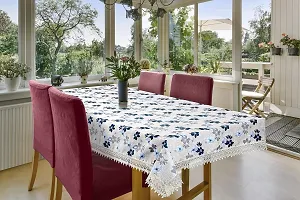 CASA-NEST Premium Cotton Cloth Table Cloth with Stiched Lace, Washable Quality Centre Table Cover, Size 40x60 Inch, Pack of 1 pc (color10)-thumb2