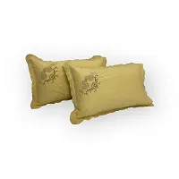CASA-NEST Embroided Design Cotton Pillow Cover Size-17x27 Luxury Pillow Cover Set of 2 Piece. (Multi 1)-thumb1