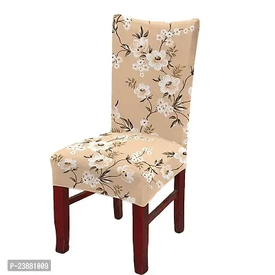 CASA-NEST Printed Dining Chair Covers Elastic Chair Seat Case Protector, Slipcovers Pack of 6 pcs (Design - 23)