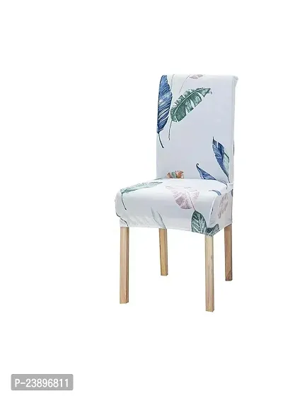 CASA-NEST Printed Dining Chair Covers Elastic Chair Seat Case Protector, Slipcovers Pack of 4 pcs (Design - 26)-thumb0