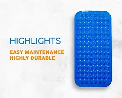 CASA-NEST Anti Skid Mat for Bathroom Floor Bathroom Anti Slip Mat with Suction Cups  Drain Holes 37x70 cm (Blue)-thumb1