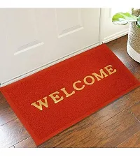 Trendy PVC Welcome Doormat for Home Entrance Outdoor Red-thumb2