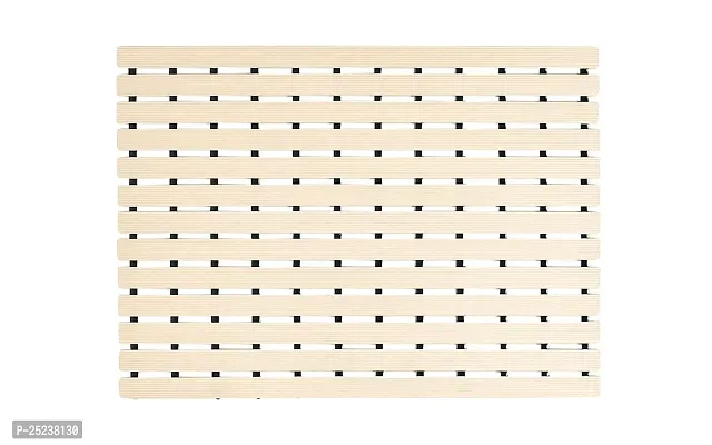 CASA-NEST PVC Shower Mat, Size=45 cms x 61 cms, Non Slip Bath Mat, Color =Beige-thumb2