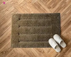 CASA-NEST Absorbent Microfiber Material for a Luxurious Shower Experience, Soft and Safe Bath Mat - Non-Slip Anti Skid Water Absorbing Bath Mat, Size= 16 x 24 Inches (Taupe)-thumb2