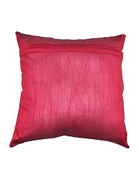 CASA-NEST Premium HD+Foil Print Lehar Cushion Cover, Pack of 2 Pc, Bed Cushion/Decorative Sofa Cushion (Size:16x16Inch) (Red)-thumb2