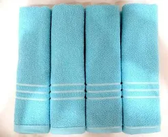 PVA Cotton 400 GSM 14 x 21 Inch Hand, Face Towel (Pack of 4)-thumb1