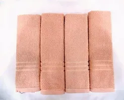 PVA Cotton 400 GSM 14 x 21 Inch Hand, Face Towel Set (Pack of 4)-thumb1