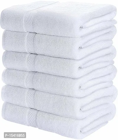 PVA Cotton 350 GSM 14 x 21 Inch Hand Towel Set (Pack of 6)