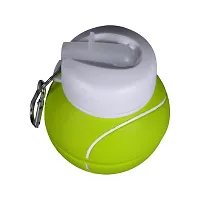 Silicone Expandable Foldable Tennis Ball Silicone Water Bottle 550 ml-thumb1