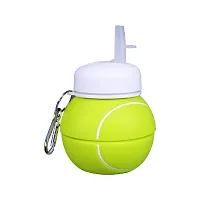 Silicone Expandable Foldable Tennis Ball Silicone Water Bottle 550 ml-thumb2