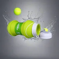 Silicone Expandable Foldable Tennis Ball Silicone Water Bottle 550 ml-thumb4