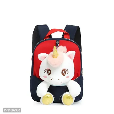 Unicorn Plush Toy Backpack -Blue-Red-thumb2