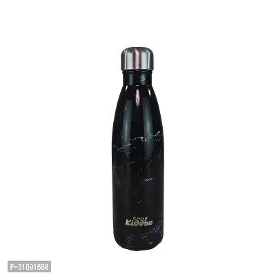 500 ml Stainless Steel Water Bottle - Marble Print Black