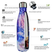 500 ml Stainless Steel Water Bottle - Starry Night purple-thumb3