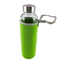 Glass Bottles With Removable Stainless Steel Infuser Green-thumb4