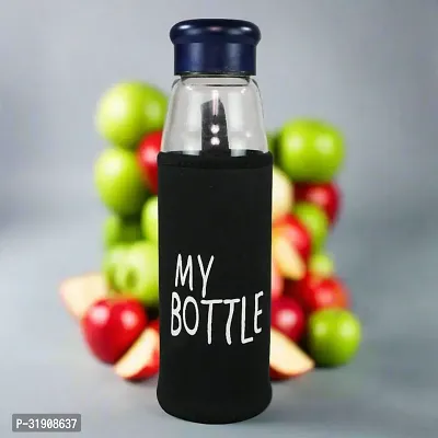 Glass Bottles With Removable Stainless Steel Infuser Navy Blue