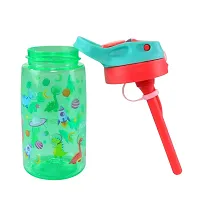 Sipper Bottle 450 Ml - Dino Theme Green-thumb2