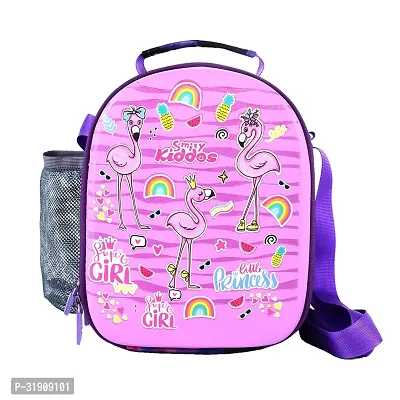 Stylish Hartop Eva Lunch Bag Flamingo Theme - Purple