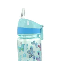 Straight Water Bottle With Flip Top Nozzle Butterfly-thumb2