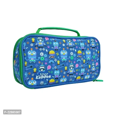 Multipurpose Pencil Case Crazy Robo Theme Blue-thumb3