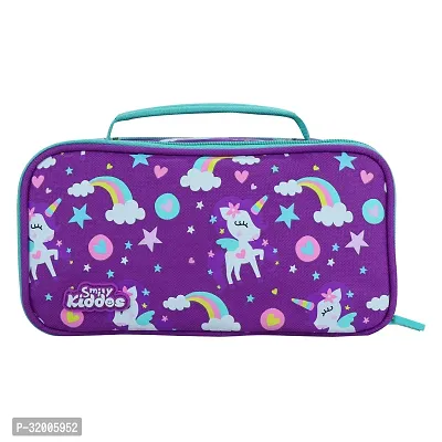 Multipurpose Pencil Case Rainbow Unicorn Theme Purple