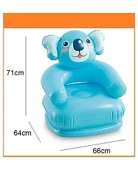 Premium Animal Blue Inflatable Chair With Air Pump For Kids And Babies.-thumb1