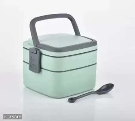 New Classic Lunch Box Set | 2 Compartment Tiffin with Handle and Push Lock