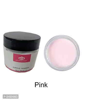 Ritzkart Nails Art of Clear Acrylic Powder No Lifting, Crecking or Bubbles for Girls  Professional Makeup Artists (Pack of 1)28 gm (Pink)-thumb3