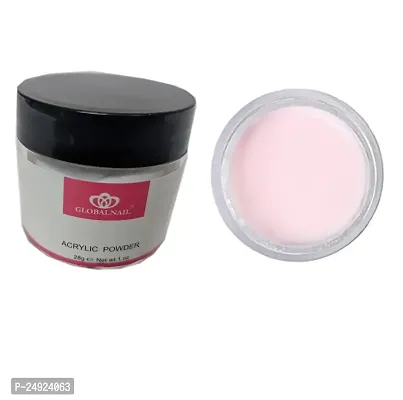 Ritzkart Nails Art of Clear Acrylic Powder No Lifting, Crecking or Bubbles for Girls  Professional Makeup Artists (Pack of 1)28 gm (Pink)-thumb0