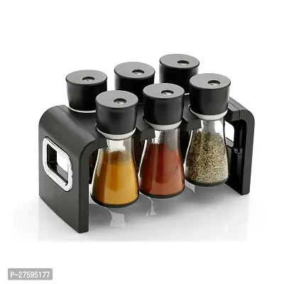 REVOLVING PLASTIC SPICE RACK MASALA ORGANISER (6 PCS)-thumb0