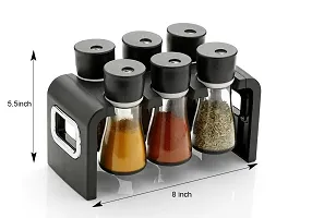 REVOLVING PLASTIC SPICE RACK MASALA ORGANISER (6 PCS)-thumb1