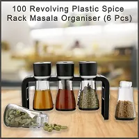 REVOLVING PLASTIC SPICE RACK MASALA ORGANISER (6 PCS)-thumb4