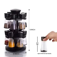 REVOLVING PLASTIC SPICE RACK MASALA ORGANISER (12 PCS )-thumb1