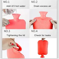 (SMALL) RUBBER HOT WATER HEATING PAD BAG FOR PAIN RELIEF-thumb1