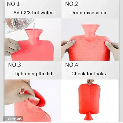 (SMALL) RUBBER HOT WATER HEATING PAD BAG FOR PAIN RELIEF-thumb2