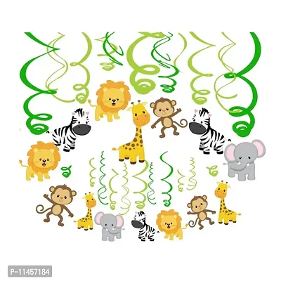 Jungle Theme Party Decoration 50 pcs set for Animal Theme Birthday Party Decorations, jungle ceiling hangings, animal hangings safari theme Birthday Theme, Forest Decoration-thumb2