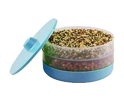 Pap Announcer Organic Home Making Fresh Sprouts Beans for Living Healthy Life, Sprout Maker 2 Bean Bowl (Colour May Be Vary) - 1200 ml Plastic Sprout Maker (Multicolour)-thumb1