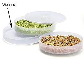 Aider Organic Home Making Fresh Sprouts Beans for Living Healthy Life, Sprout Maker 2 Bean Bowl (Colour May Be Vary) - 1200 ml Plastic Sprout Maker Box (Multicolour)-thumb2