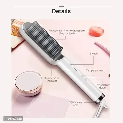 PAP Hair Straightener Comb Brush For Men  Women  Girls, Hair Straightening and Smoothing Comb, Electric Straightener with 5 Temperature Control, Electric Hair Brush, Straightener, Straight Comb-thumb5