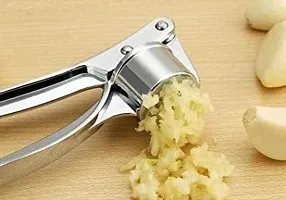 Aider Garlic Press Mincer Ginger Crusher Peeler Squeezer Heavy Duty Zinc Alloy Garlic Presser Chopper Professional Food Prep Grade Dishwasher Safe Easy to Clean-thumb4