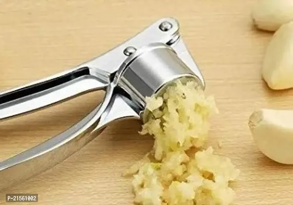 Aider Garlic Press Mincer Ginger Crusher Peeler Squeezer Heavy Duty Zinc Alloy Garlic Presser Chopper Professional Food Prep Grade Dishwasher Safe Easy to Clean-thumb5