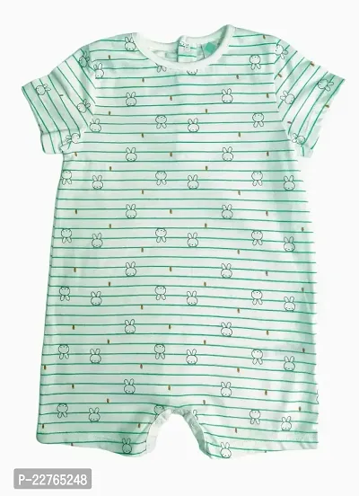 Trishikalicious Cotton Full Body Baby Suit, Romper for Boys and Girls (White)-thumb0