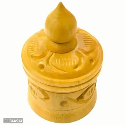 Santarms Wooden kumkum Box shringar Box (01)