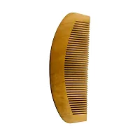 Santarms wooden neem comb for women men hair growth with wide wood tooth combs brush bamboo mens wodden combo set anti dandruff - mini comb for beard (Qty: 02)-thumb2